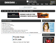 Tablet Screenshot of gameguias.com